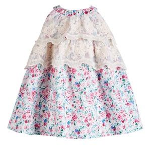 Bonnie Baby Girl’s Floral & Lace Dress